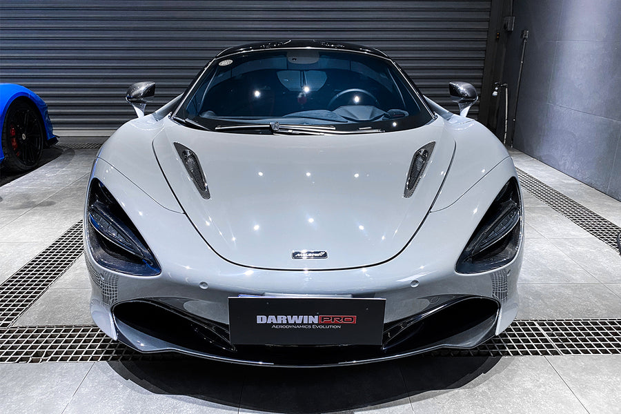 McLaren 720s Dry Carbon Fiber Headlight Inserts Trim Replacement 2017-2020