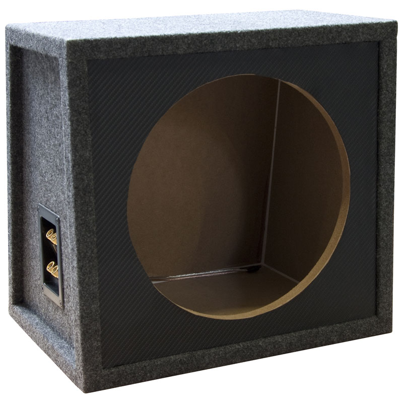 Necom MDF Subwooferkist 12-inch/30cm 2x aansluiting