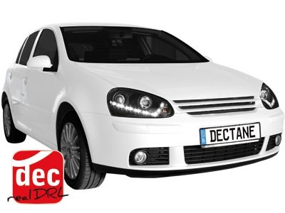 Headlights VW Golf V 03-09 Devil Eyes Dlite LED Black