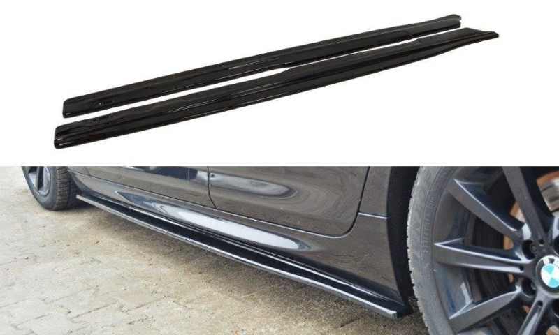 Zijskirts Diffusers BMW 6 Gran Coupé MPACK Glanzend Zwart