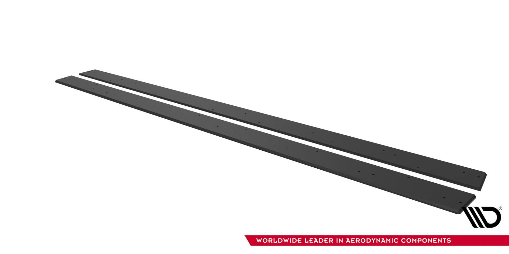 Street Pro Zijskirts Mitsubishi Lancer EVO X Maxton Glanzend zwart