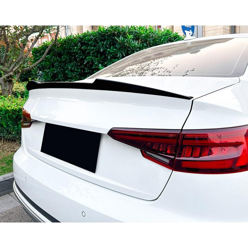 Achterspoiler  Audi A4 (B9) Sedan 2015-2024 (ABS Glanzend zwart)
