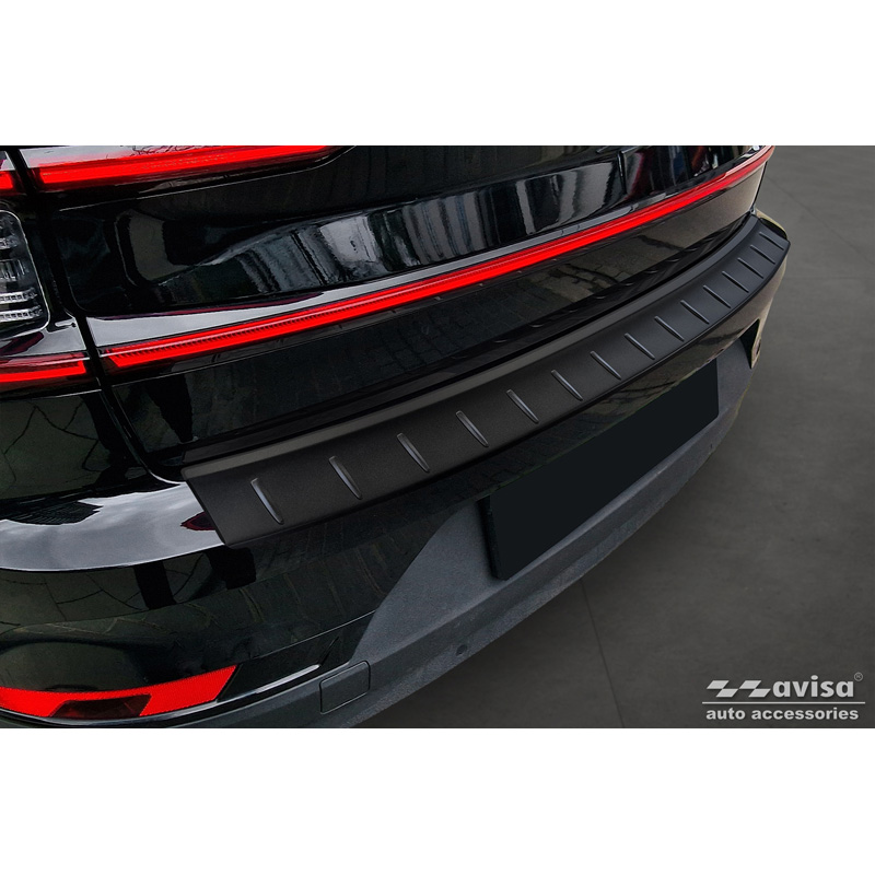 Matzwart RVS Achterbumperprotector  Polestar 2 2019-2023 & Facelift 2023- 'Ribs'