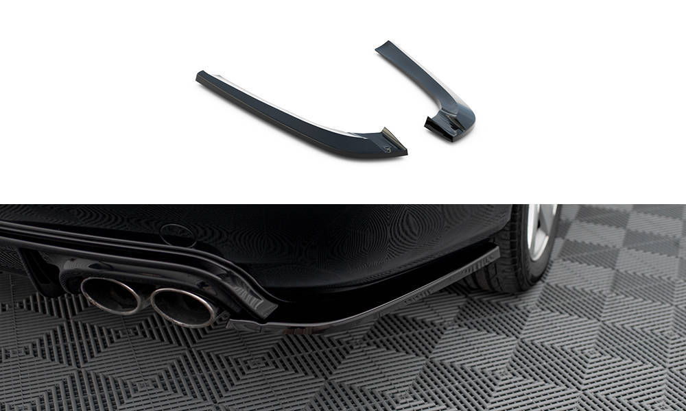 Zijdiffusers V.2 Mercedes-Benz CLK W209 2002 - 2005 Maxton Glans Zwart