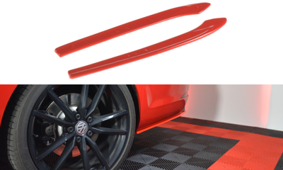 Zijdiffusers VW Golf 7.5 R Facelift Glans Zwart