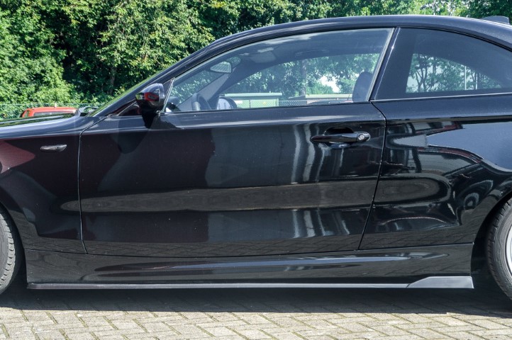 Zijskirts met wing BMW 1-Serie E82 E88 + M-pakket 2007-2013