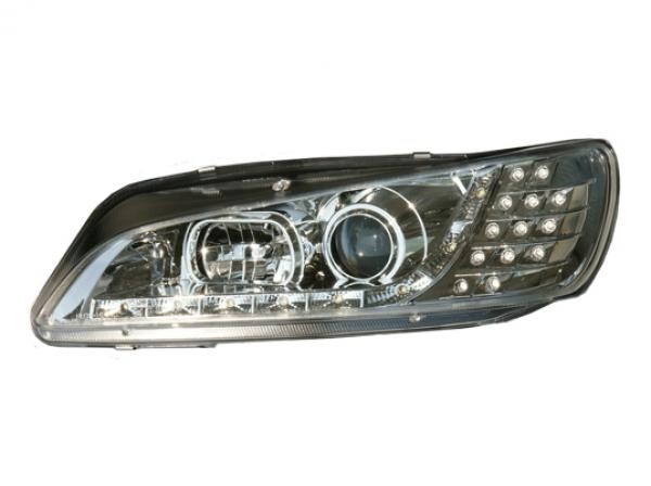 Faros Peugeot 306 93-96 LED Los ojos del Diablo Dayline cromo LE