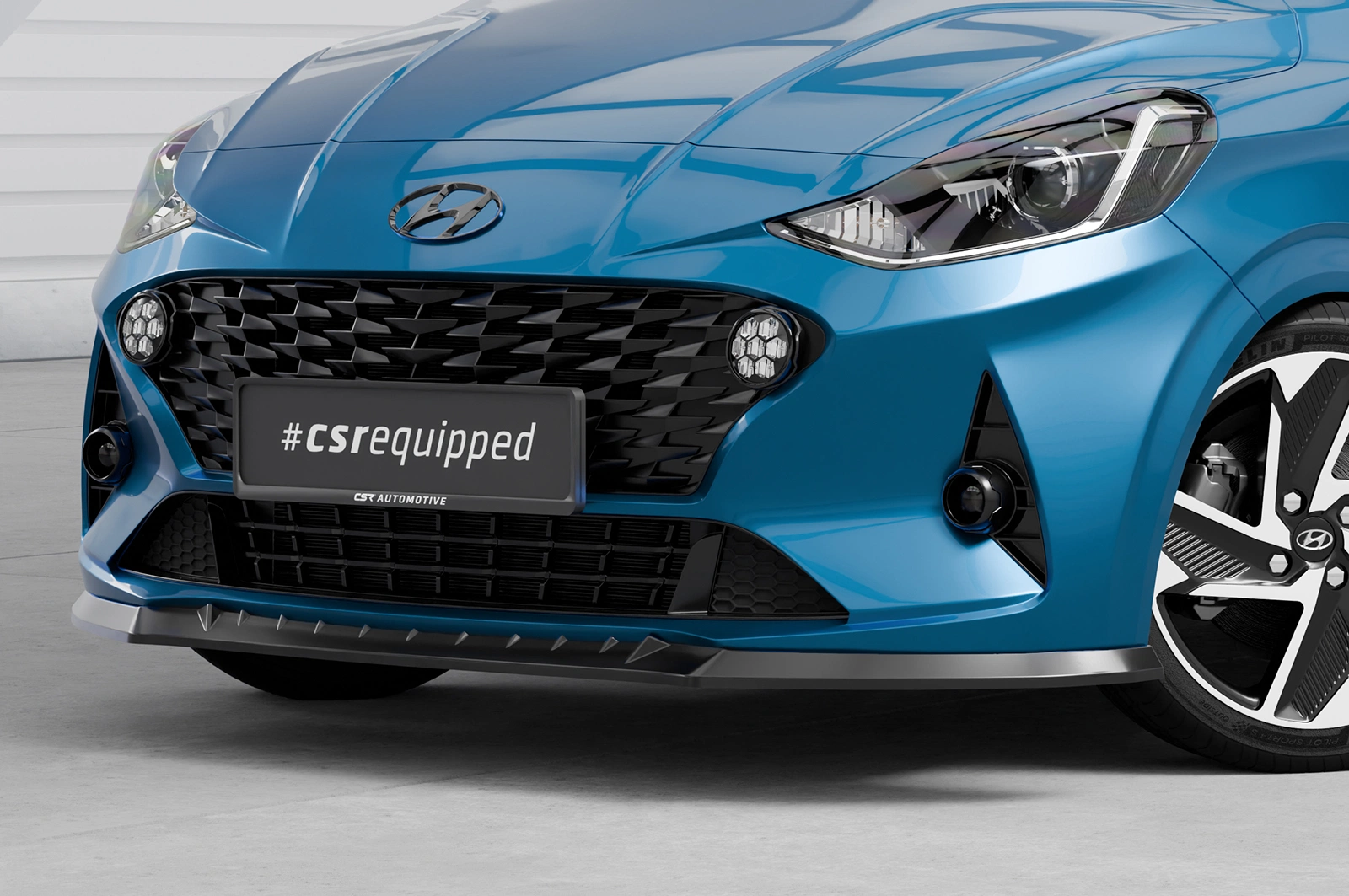 Voorspoiler Hyundai i10 (3e generatie) Glans Zwart (2019–) CSR