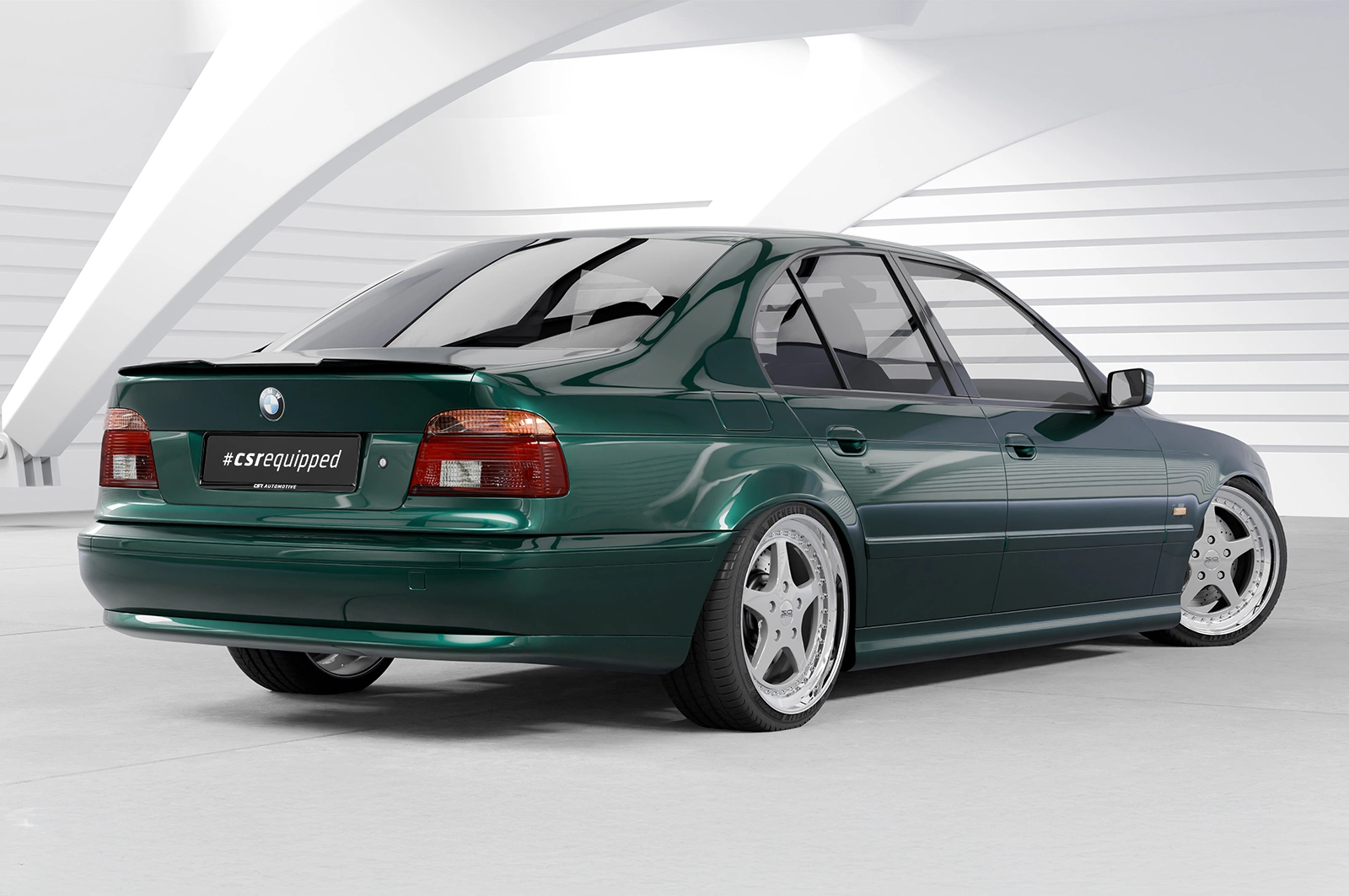 Achterspoiler BMW 5er E39 Limousine glans zwart CSR