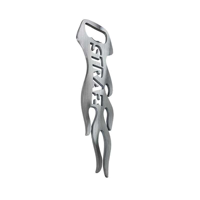 RVS Flesopener - 'STRAZ' (Zilver)