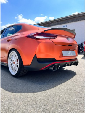 Hyundai i30N Fastback Facelift tailpipe for the original silencer 1x130 type 14