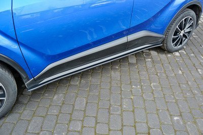 Zijskirts Toyota C-HR Glans Zwart