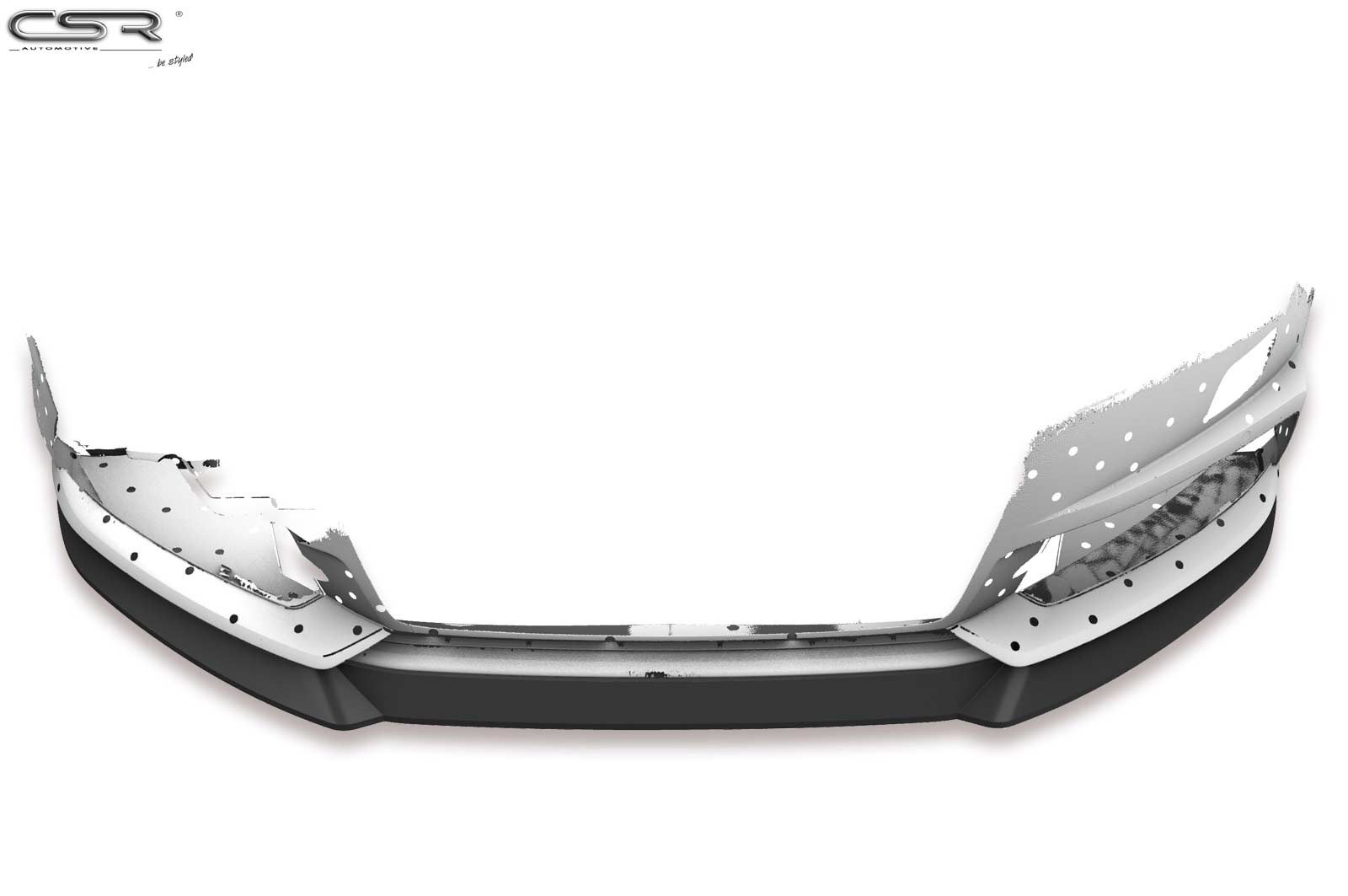 Voorspoiler Audi A6 C7 4G S-Line / S6 C7 4G Glans Zwart – 10/2014–2018