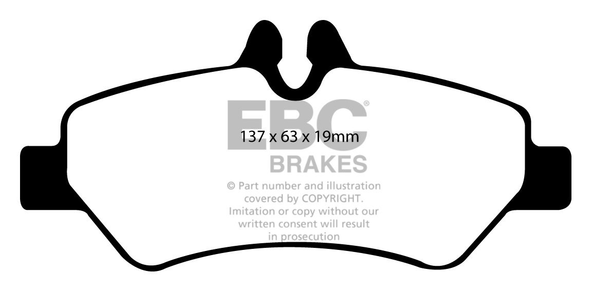 EBC Brakes VW BEDRIJFSWAGEN Crafter 30 2.5 TD 2006-.. Remblokken
