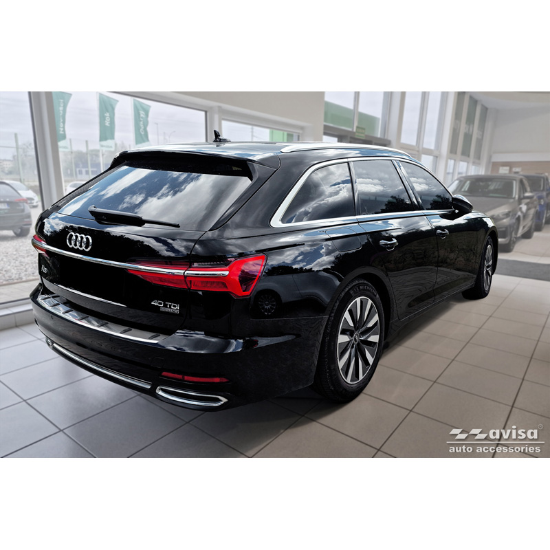 RVS Achterbumperprotector  Audi A6 (C8) Avant incl. S-Line 2018-2023 & Facelift 2023- 'STRONG EDITION'