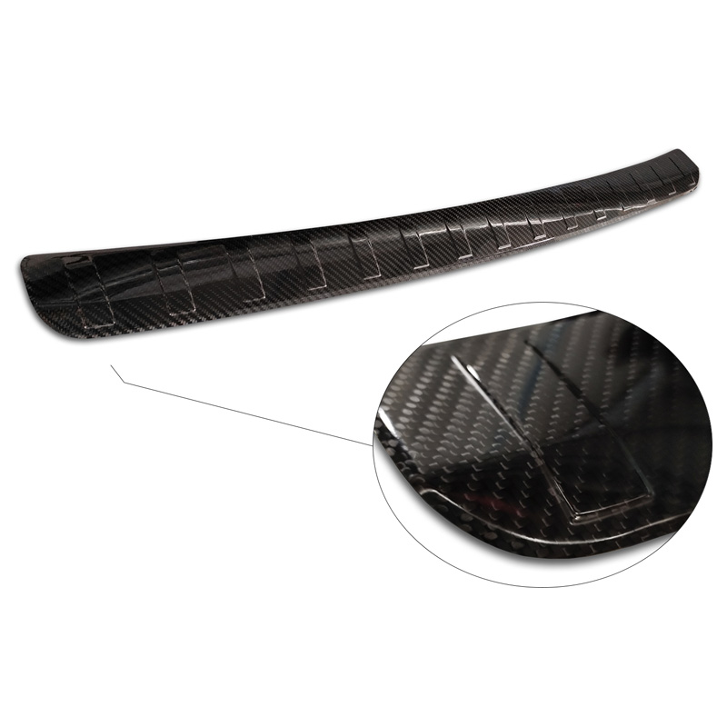 Echt 3D Carbon Achterbumperprotector  Mercedes GLA H247 2020- 'Ribs'