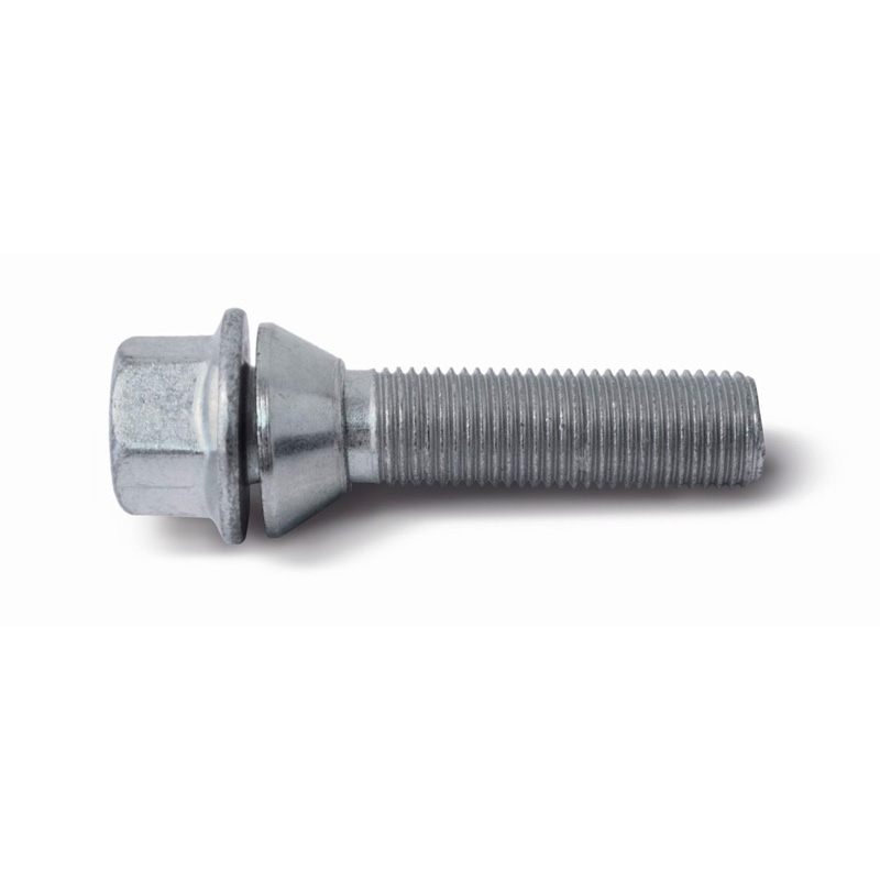 H&R Wielbout konisch met beweegbare ring M14x1.50 - Lengte 53mm (Bv.  BMW, Volvo)
