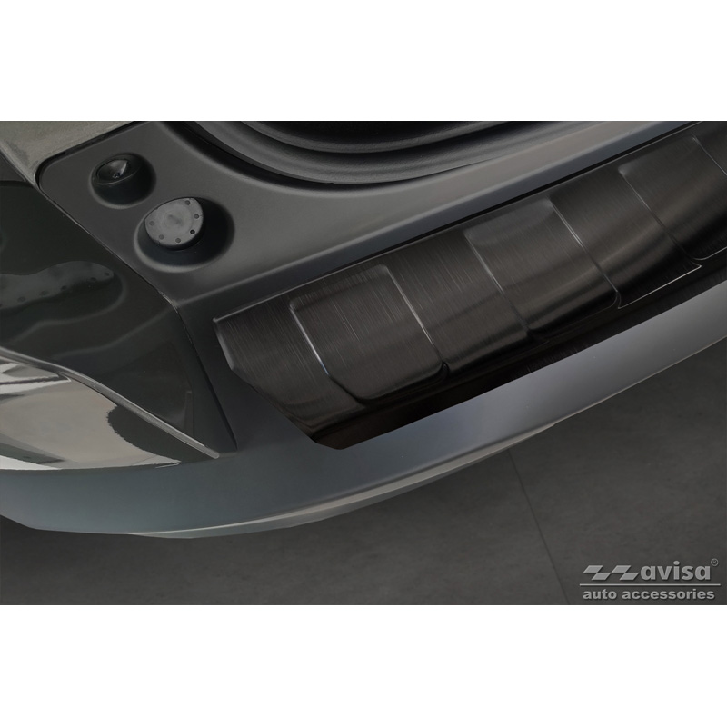Zwart RVS Achterbumperprotector  Citroën C5 X 2021- 'Ribs'