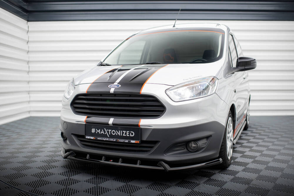 Voorspoiler Ford Transit Courier MK1 Glans Zwart