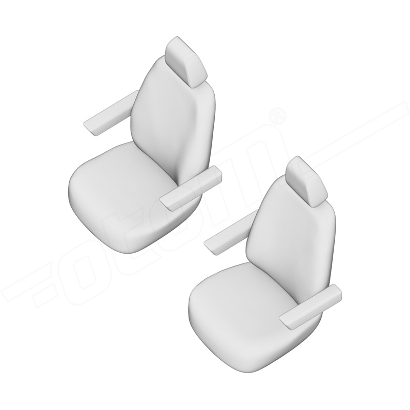 otoM New York Design Kunstleder Stoelhoezenset 1+1  Volkswagen Transporter T7 2024- (armsteunen aan beide stoelen)