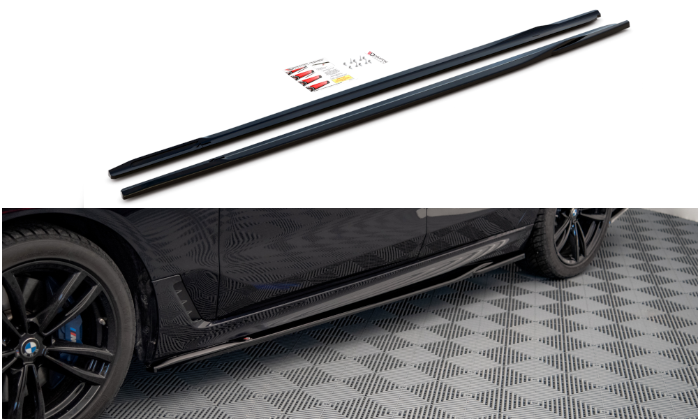 Zijskirts BMW 6 GT M Pakket G32 Facelift 2017 - Maxton Glans Zwart