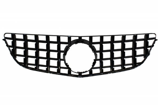 Grill Mercedes C207 W207 A207 Facelift (2013-2017) Coupe Cabrio GTR Look Glans Zwart/Chroom