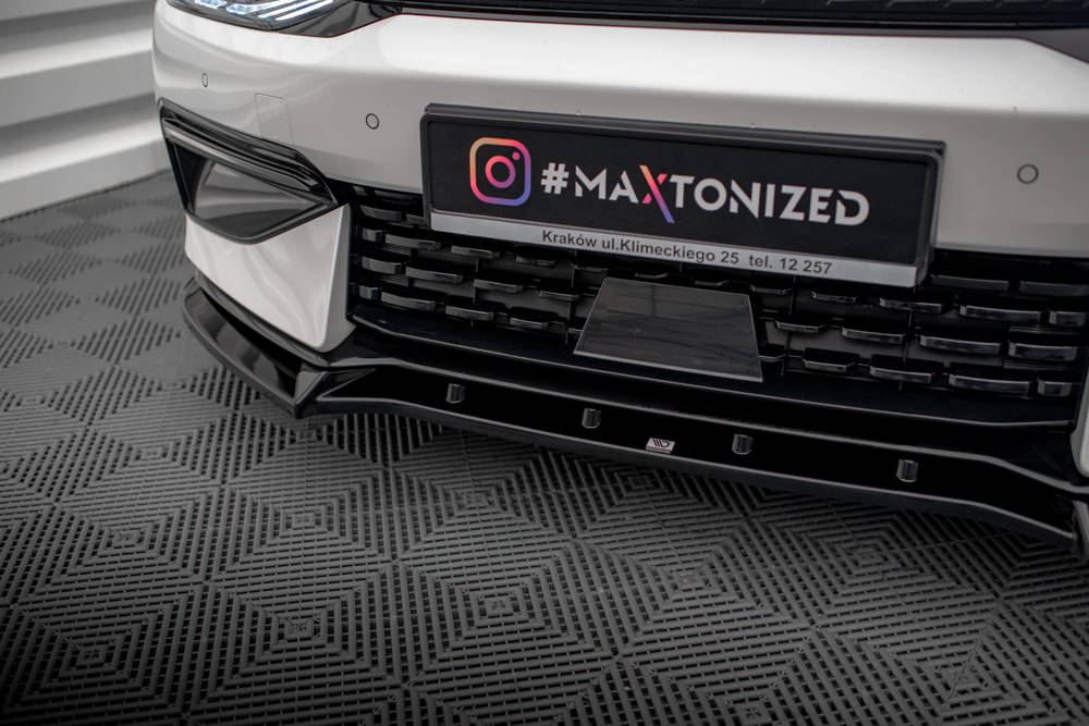 Voorspoiler V.2 Kia EV6 GT-Line Maxton Glans Zwart
