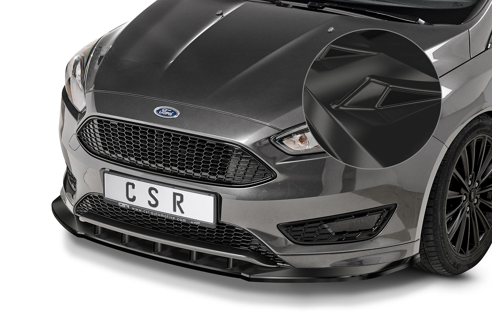 Voorspoiler Ford Focus MK3 ST-Line glans zwart – 2014–2018