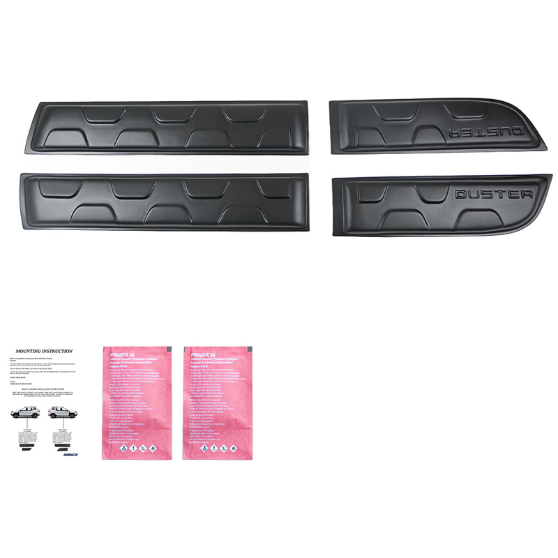 Deurpanelen  Dacia Duster I 2010-2017 (Off-Road) - Matzwart