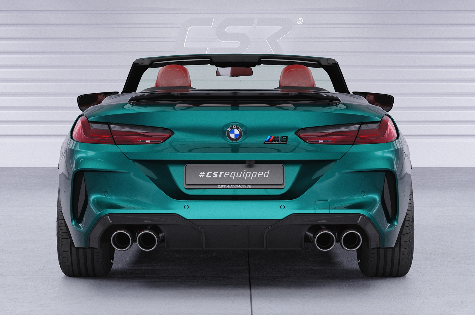 Achterspoiler BMW 8er / M8 G14 / F91 Cabrio Glans Zwart (11/2018 - heden)