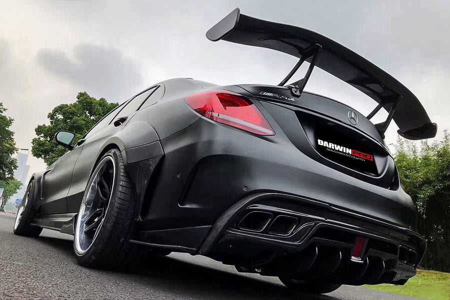 Mercedes Benz W205 C63/S AMG Sedan IMP Style Partial Carbon Fiber Full Body Kit 2015-2018