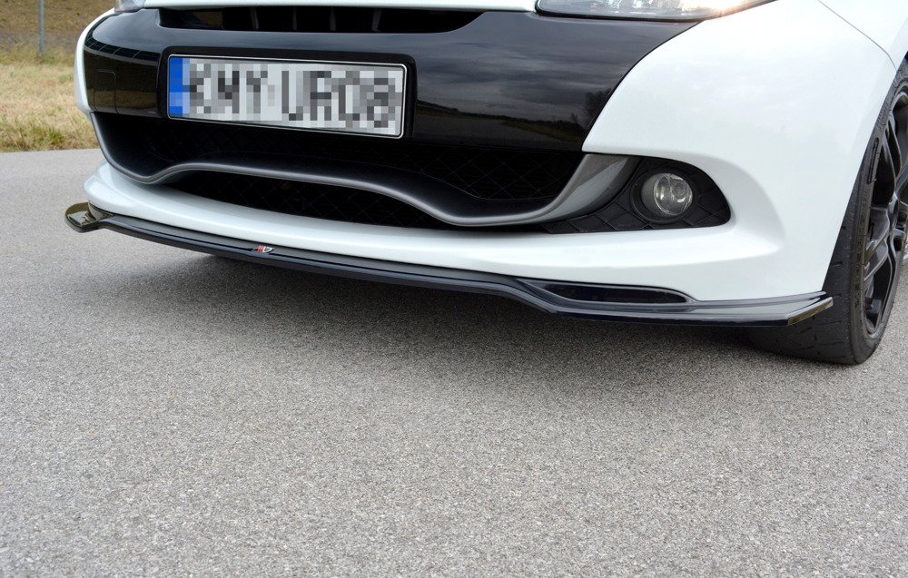 Voorspoiler Renault CLIO RS MK3 Facelift Glans zwart