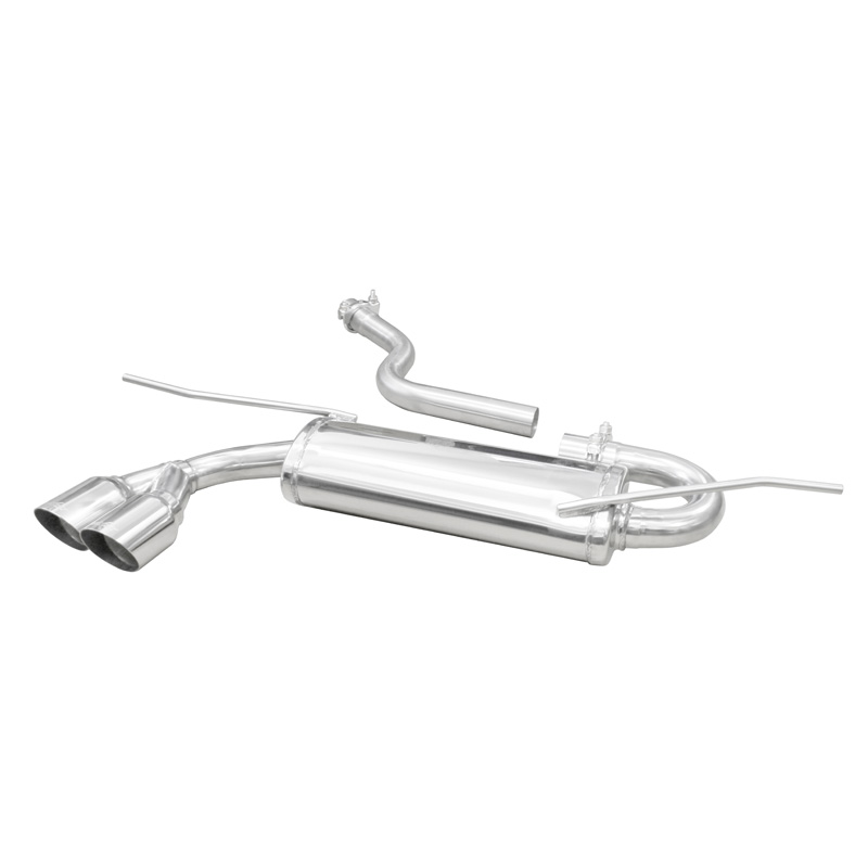 100% RVS Sportuitlaat  Seat Leon (5F) 1.4 TSi 122pk 2012- 50mm 2x80mm Racing