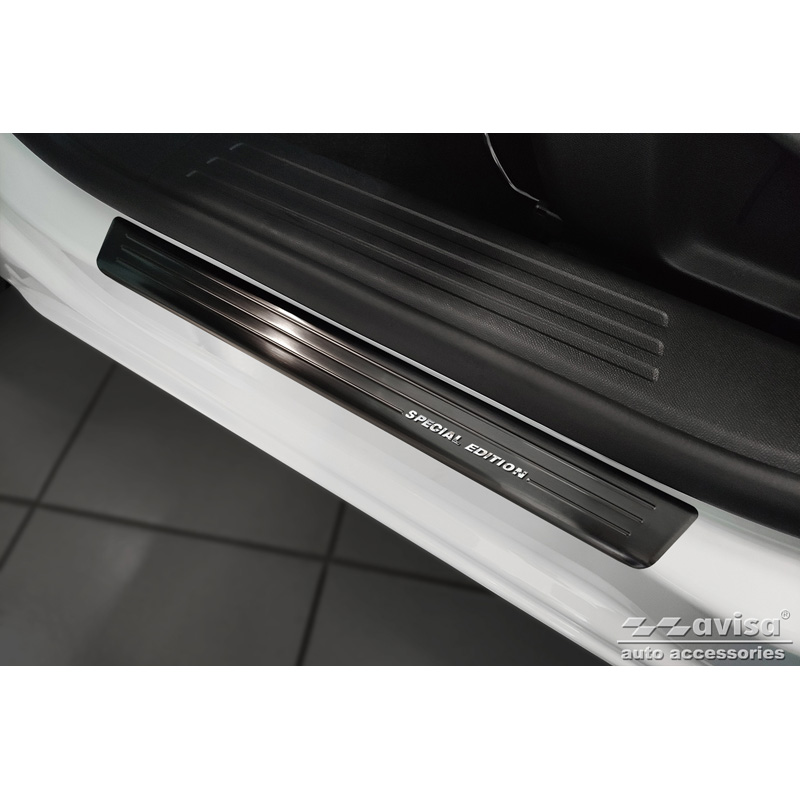 Zwart RVS Instaplijsten  Opel Mokka 2020- - 'Special Edition' - 4-delig