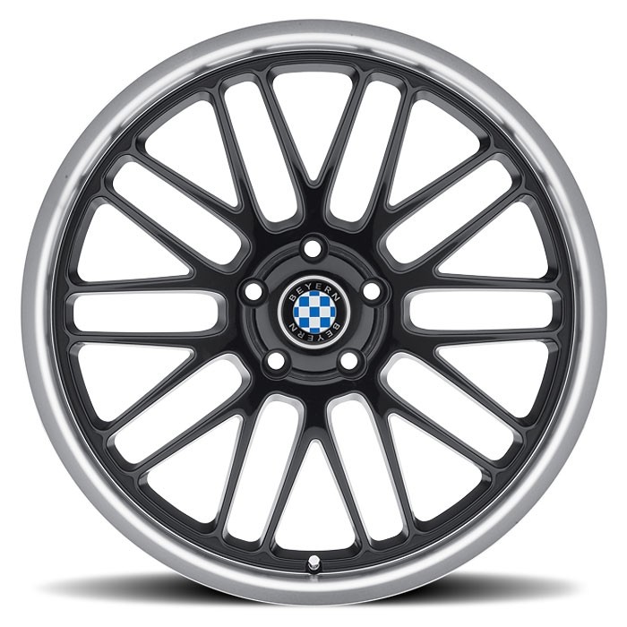 Velgen Beyern Mesh 20x10 5x120 ET30 Glanzend Zwart + Machined Ra