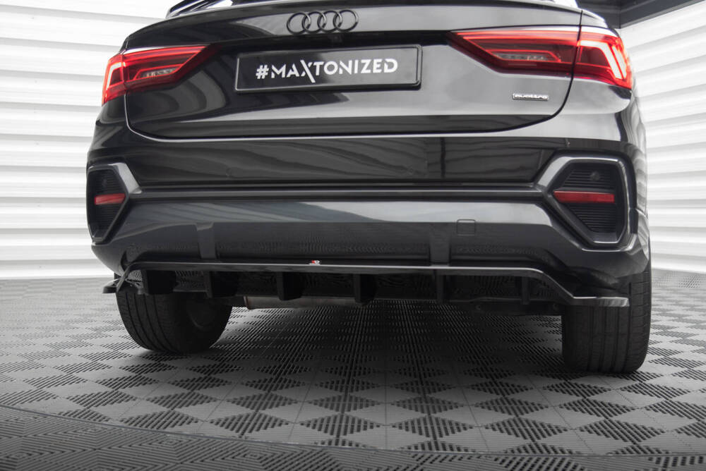 Diffuser Audi Q3 Sportback F3 Maxton Glans Zwart