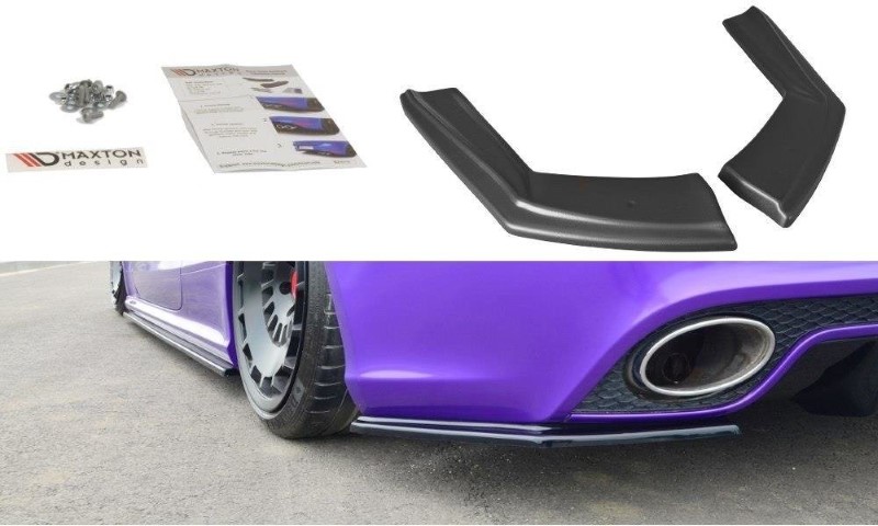 Achterzij Spoilers Audi RS5 8T /  8T FL Glanzend Zwart