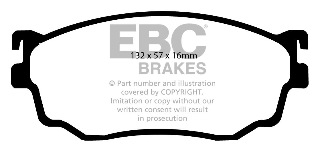 EBC Brakes MAZDA 626 2.0 (GW) 99-2002 Remblokken voorzijde