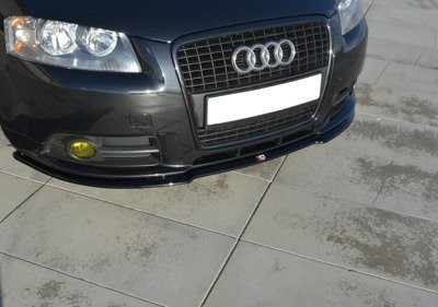Voorspoiler  Audi A3 8P S-line glanzend zwart