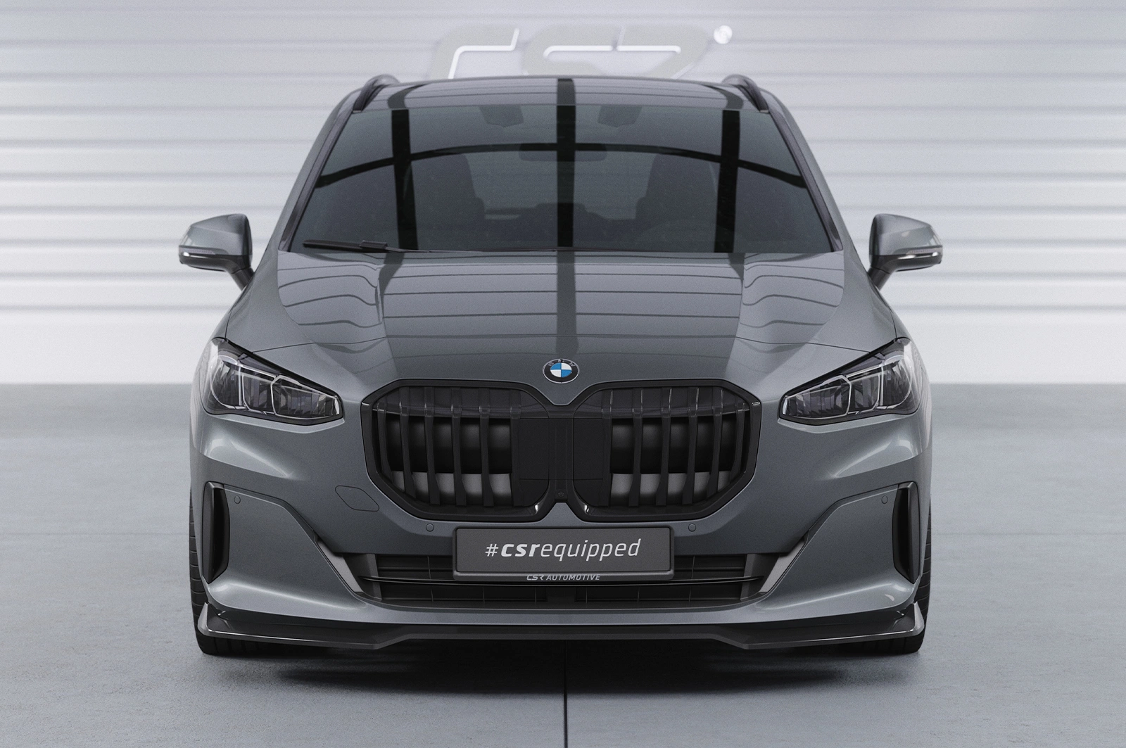 Voorspoiler BMW 2er (U06) Active Tourer glans zwart