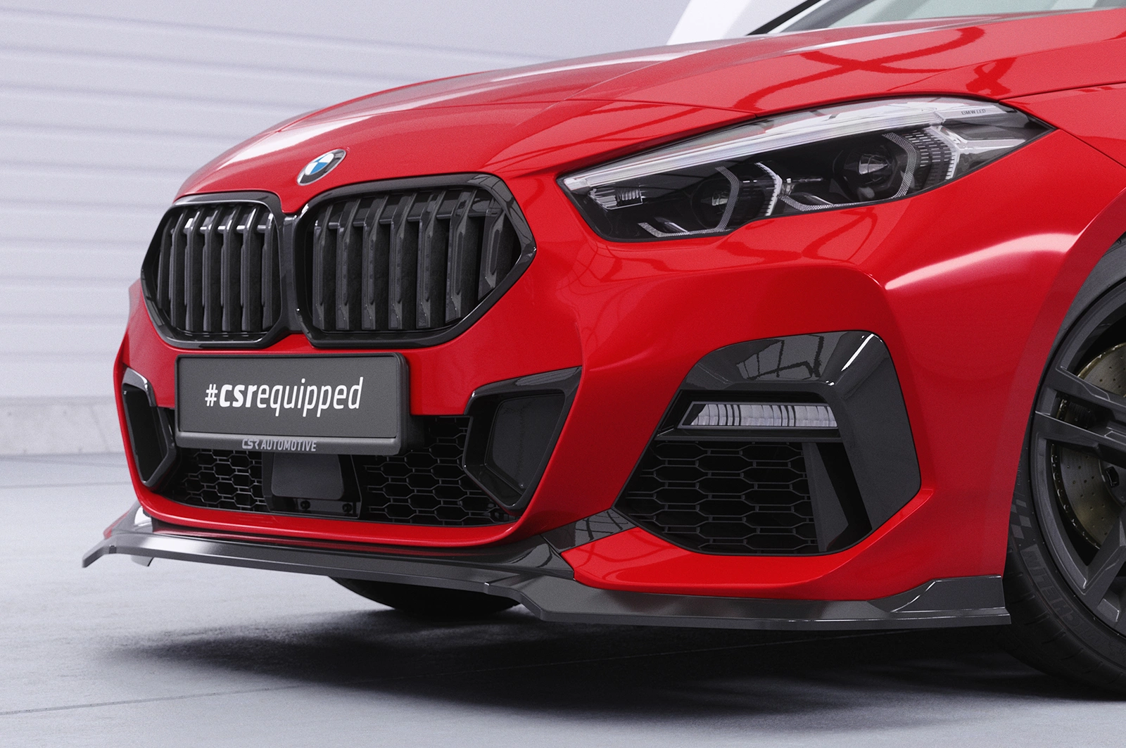 Voorspoiler BMW 2er (F44) M-Sport / M235 Glans Zwart van CSR Automotive (2020-)