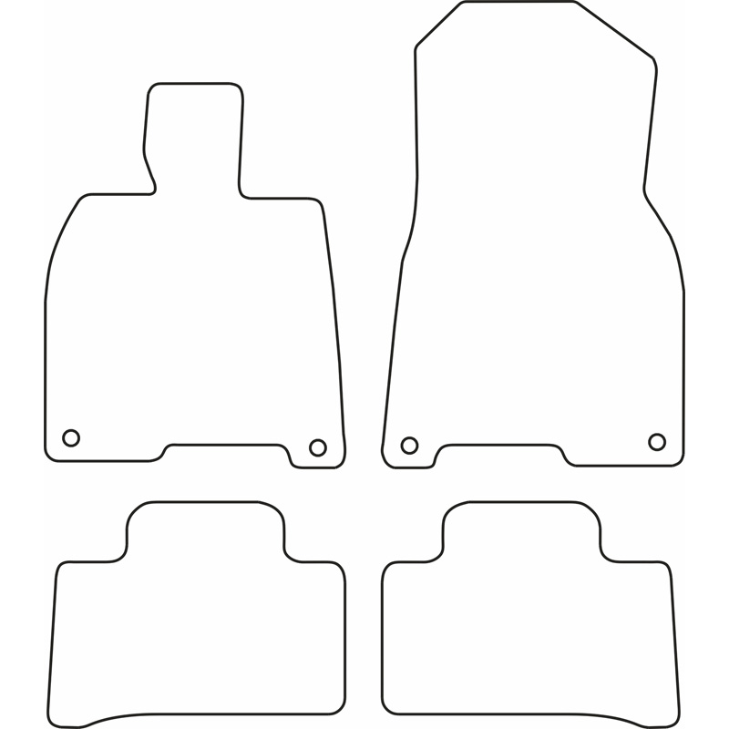 Automatten Velours  Mercedes EQE (V295) 2022-