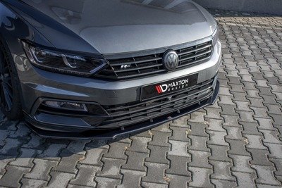Voorspoiler VW Passat R-Line B8 Glans Zwart