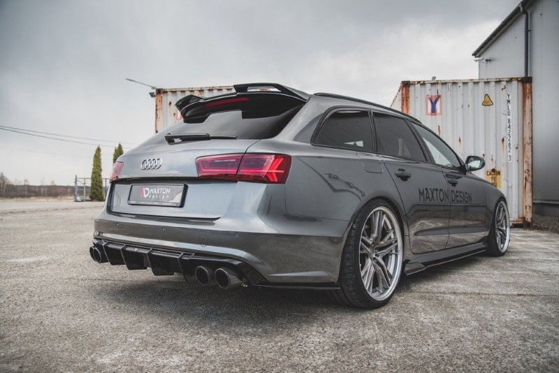 Diffusor Audi S6 / A6 S-Line C7 FL Glanzend Zwart