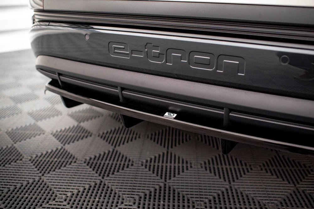 Diffuser Audi Q4 E-Tron sportback S-line Maxton Glans Zwart