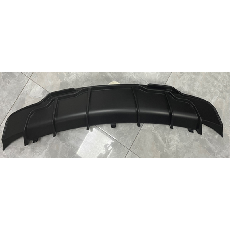 Achterbumperskirt (Diffuser)  Tesla Model 3 2017- 'Aero' (Glanzend Zwart ABS)