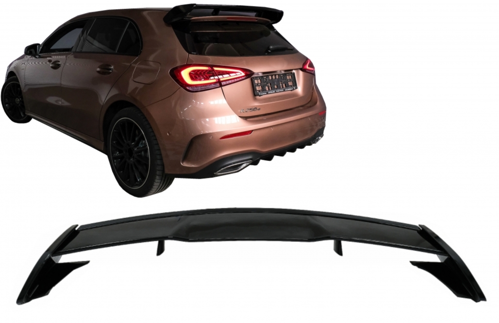 Dakspoiler Mercedes A klasse W177 A45 Look Glans Zwart