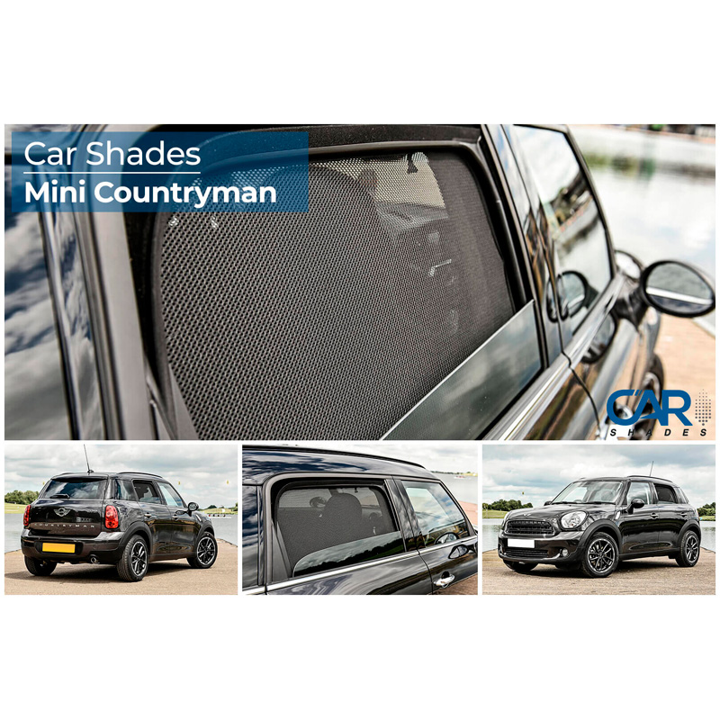Set Car Shades (achterportieren)  Mini Countryman R60 5 deurs 2010-2016 (2-delig)