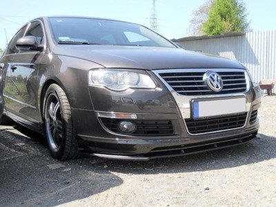 Voorspoiler VW Passat B6 Votex Glans Zwart