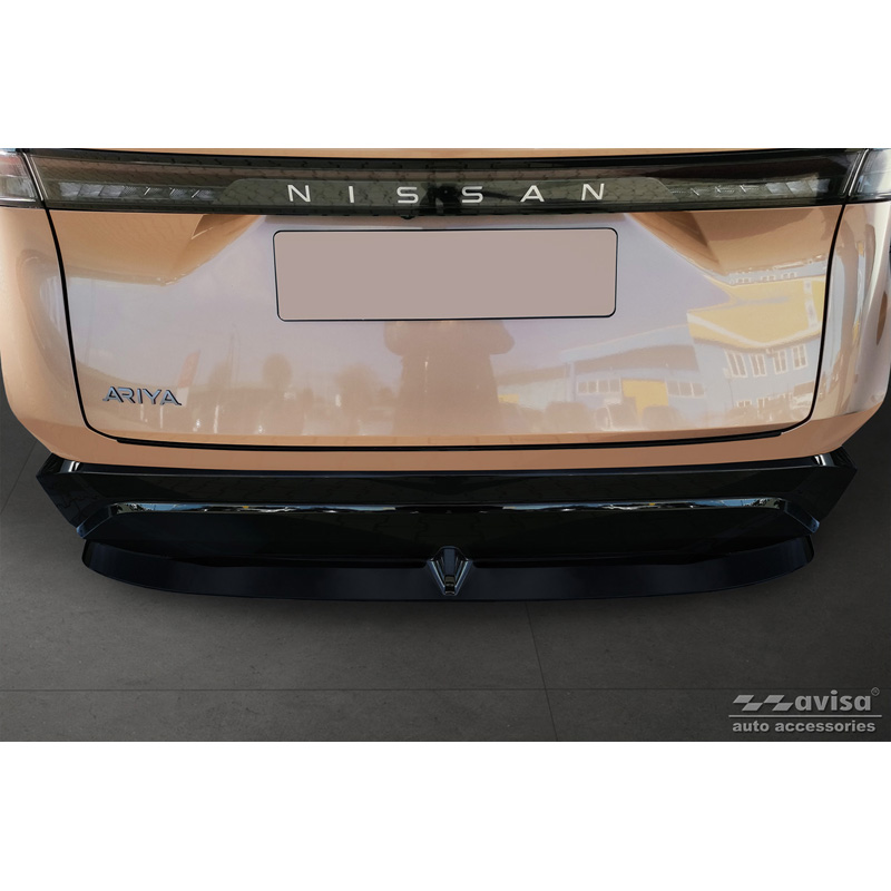 Zwart RVS Achterbumperprotector  Nissan Ariya 2022- 'Ribs'